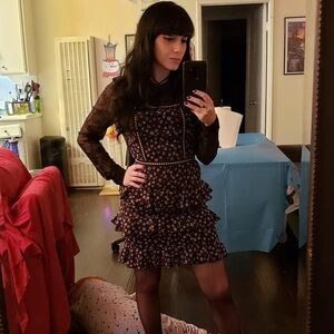 ‘Glamorous’ Lace & Stud XS Mini Dress